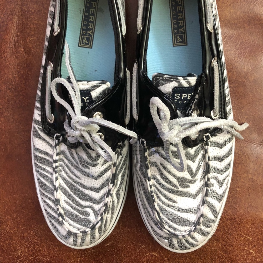 Woman’s Zebra Print Sperry’s - image 2